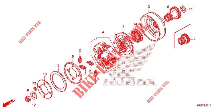 ROUE LIBRE DE DEMARREUR pour Honda FOURTRAX 420 4X4 Manual Shift de 2020