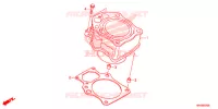 CYLINDRE pour Honda FOURTRAX 520 FOREMAN 4X4 CAMO de 2020