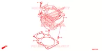 CYLINDRE pour Honda FOURTRAX 520 FOREMAN RUBICON 4X4 AT DCT EPS de 2020