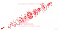 EMBRAYAGE pour Honda FOURTRAX 520 RUBICON 4X4 AT DCT de 2020