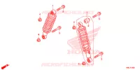 AMORTISSEUR AVANT pour Honda FOURTRAX 520 FOREMAN RUBICON 4X4 AT DCT EPS de 2020