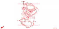 CYLINDRE pour Honda FOURTRAX 520 FOREMAN RUBICON 4X4 AT DCT EPS de 2020