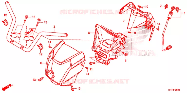 GUIDON Honda ATV 520 FOURTRAX 2020  TRX520FE2L
