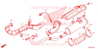 SILENCIEUX D'ECHAPPEMENT pour Honda FOURTRAX 520 RUBICON 4X4 EPS BROWN de 2020