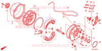 FLASQUE   MACHOIRES DE FREIN ARRIERE pour Honda FOURTRAX 420 RANCHER 4X4 ES de 2020