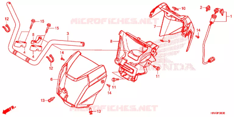GUIDON Honda ATV 520 FOURTRAX 2020  TRX520FE2L