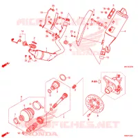 SILENCIEUX D'ECHAPPEMENT pour Honda X ADV 750 de 2018
